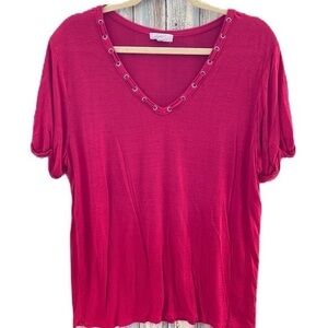 Glitz Blouse V-neck 3XL